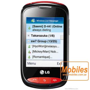 Экран для LG Wink Style T310 черный и красный модуль экрана в сборе