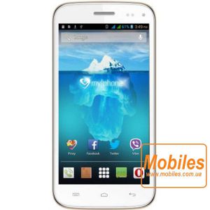 Экран для myphone Agua Iceberg Slim черный модуль экрана в сборе