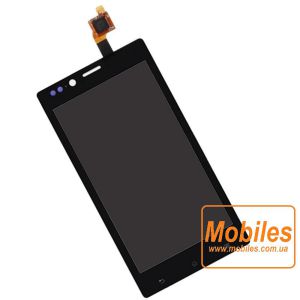 Экран для Sony Xperia J ST26a черный модуль экрана в сборе